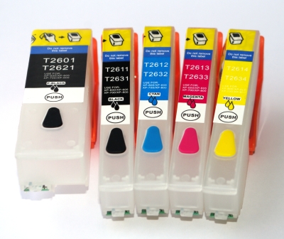 Kompatibilní plnitelné cartridge Epson XP 530, 630, 830, 900